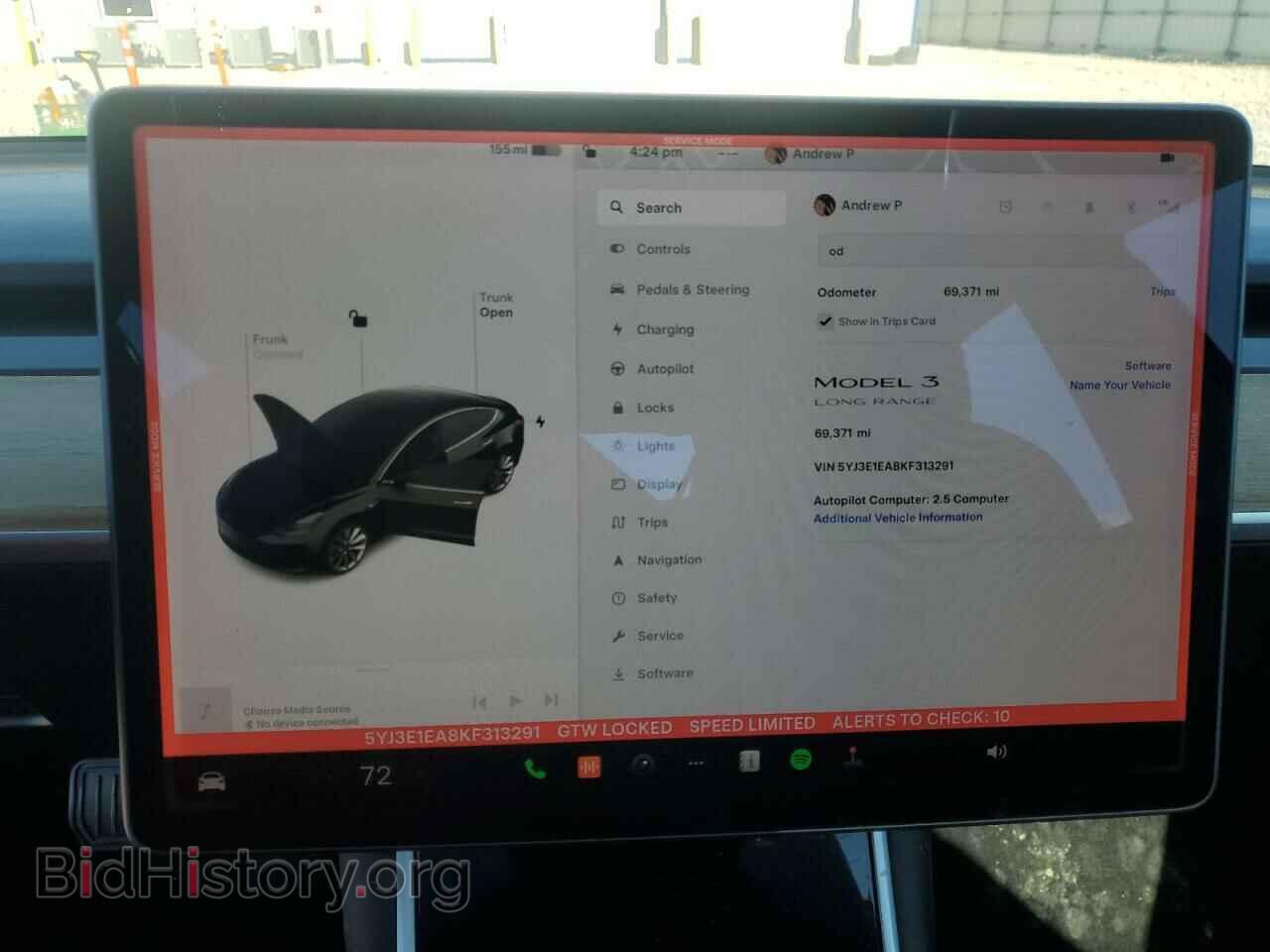 2019 TESLA MODEL 3 - VIN: 5YJ3E1EA8KF313291 - Photo 9