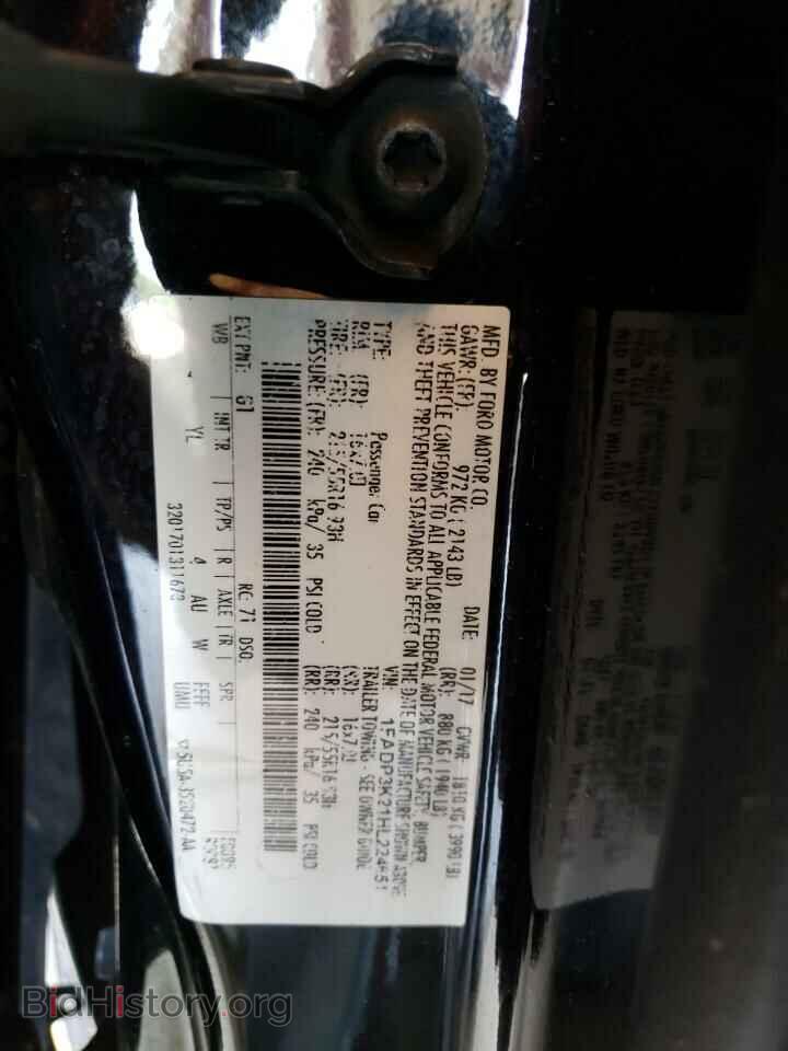 2017 FORD FOCUS - VIN: 1FADP3K21HL224651 - Фото 12