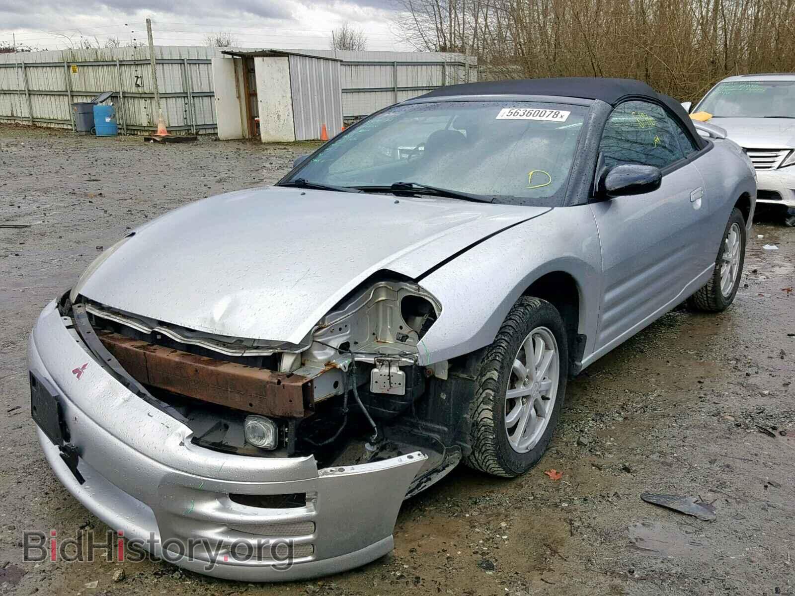 2001 MITSUBISHI ECLIPSE - VIN: 4A3AE45G01E017854 - Фото 2