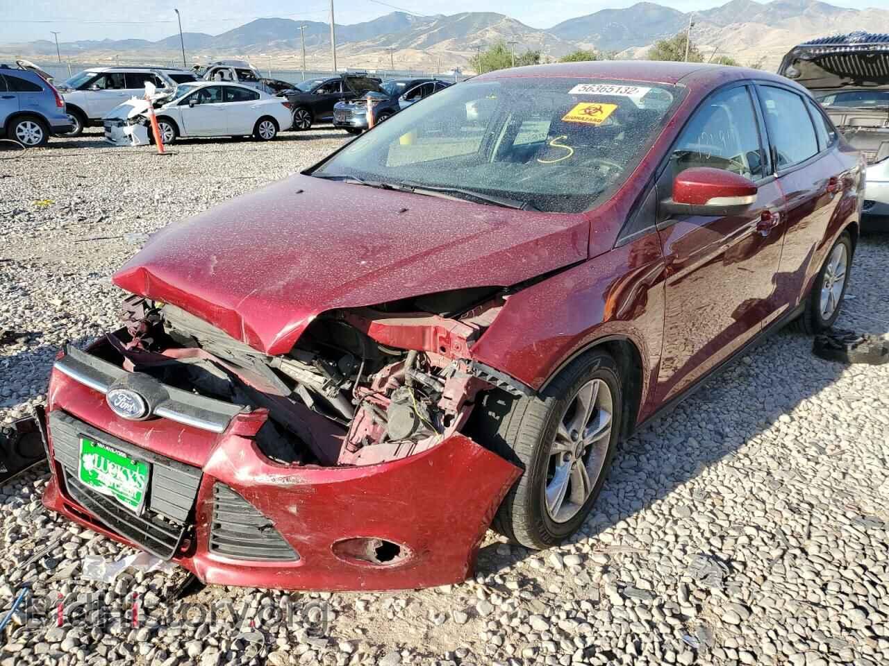 2014 FORD FOCUS - VIN: 1FADP3F28EL197597 - Фото 2