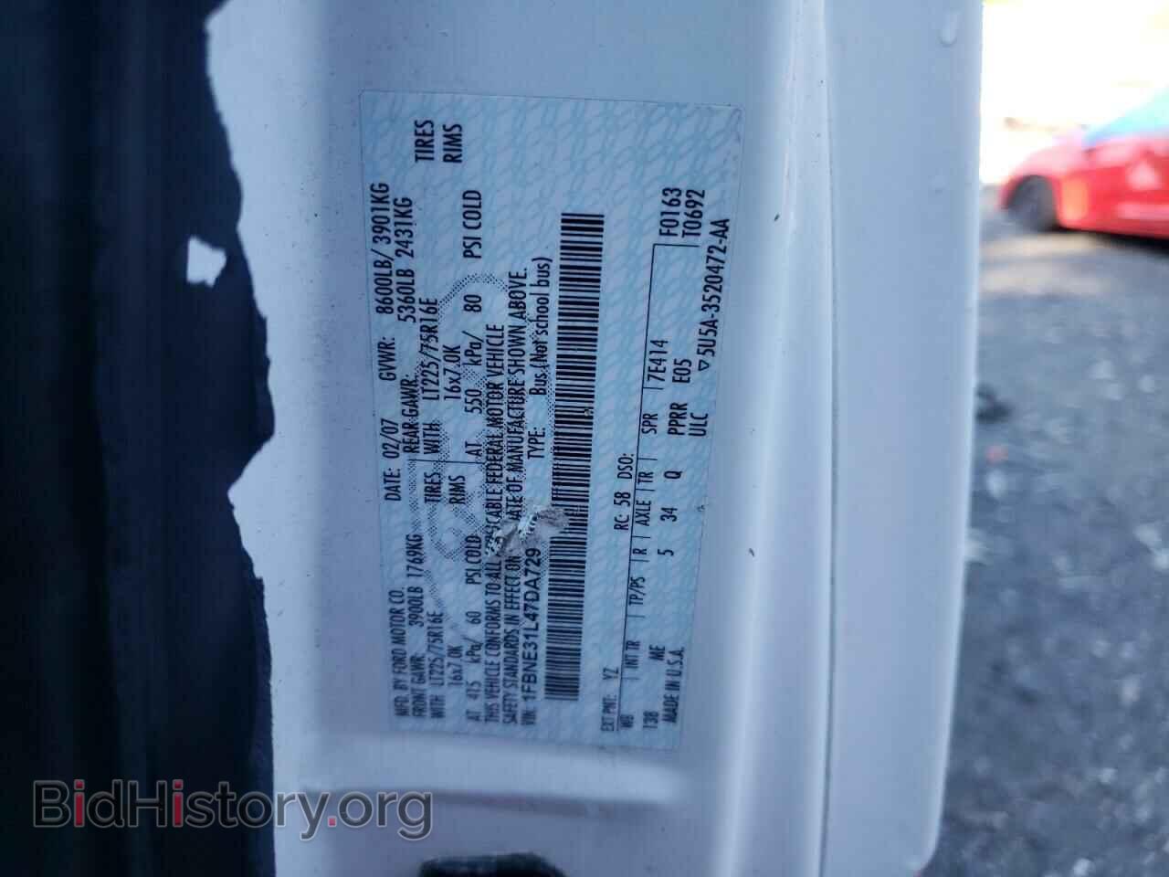 2007 FORD ECONOLINE - VIN: 1FBNE31L47DA72912 - Фото 10