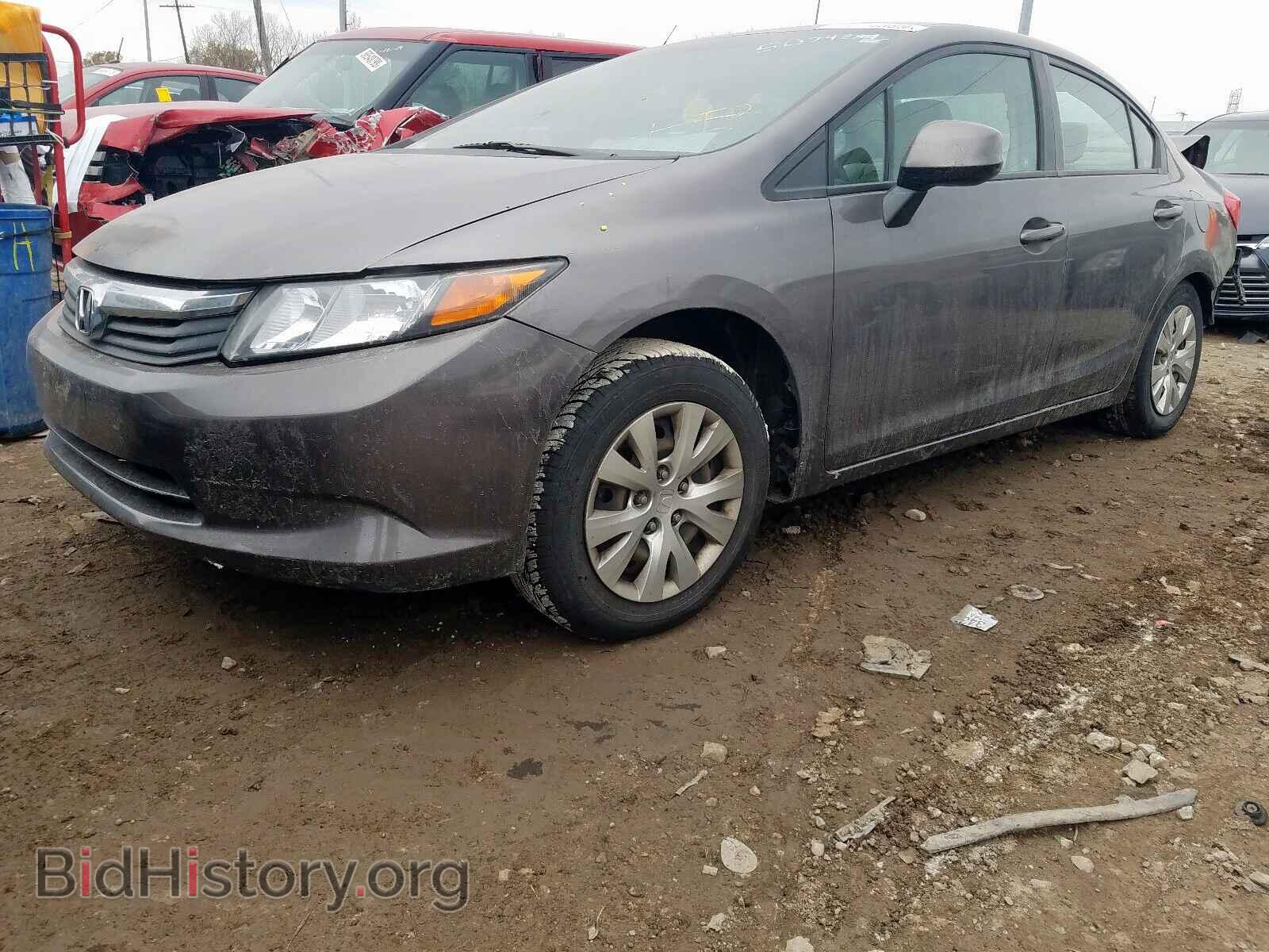 2012 HONDA CIVIC LX - VIN: 19XFB2F57CE070447 - Фото 2
