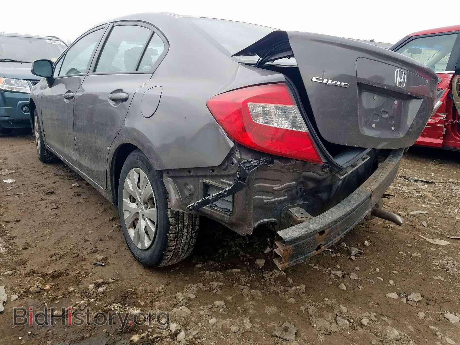 2012 HONDA CIVIC LX - VIN: 19XFB2F57CE070447 - Фото 3