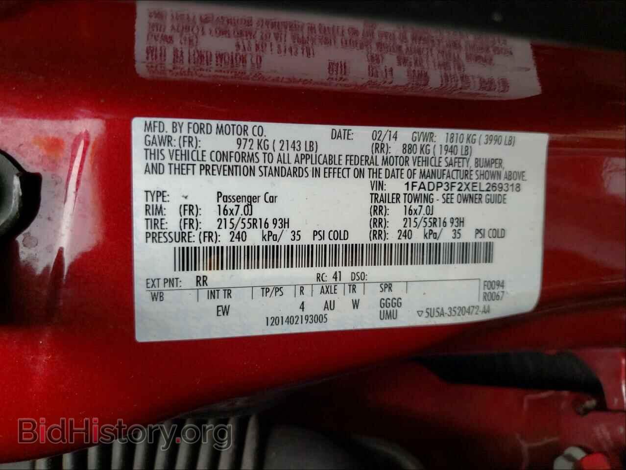 2014 FORD FOCUS - VIN: 1FADP3F2XEL269318 - Photo 10