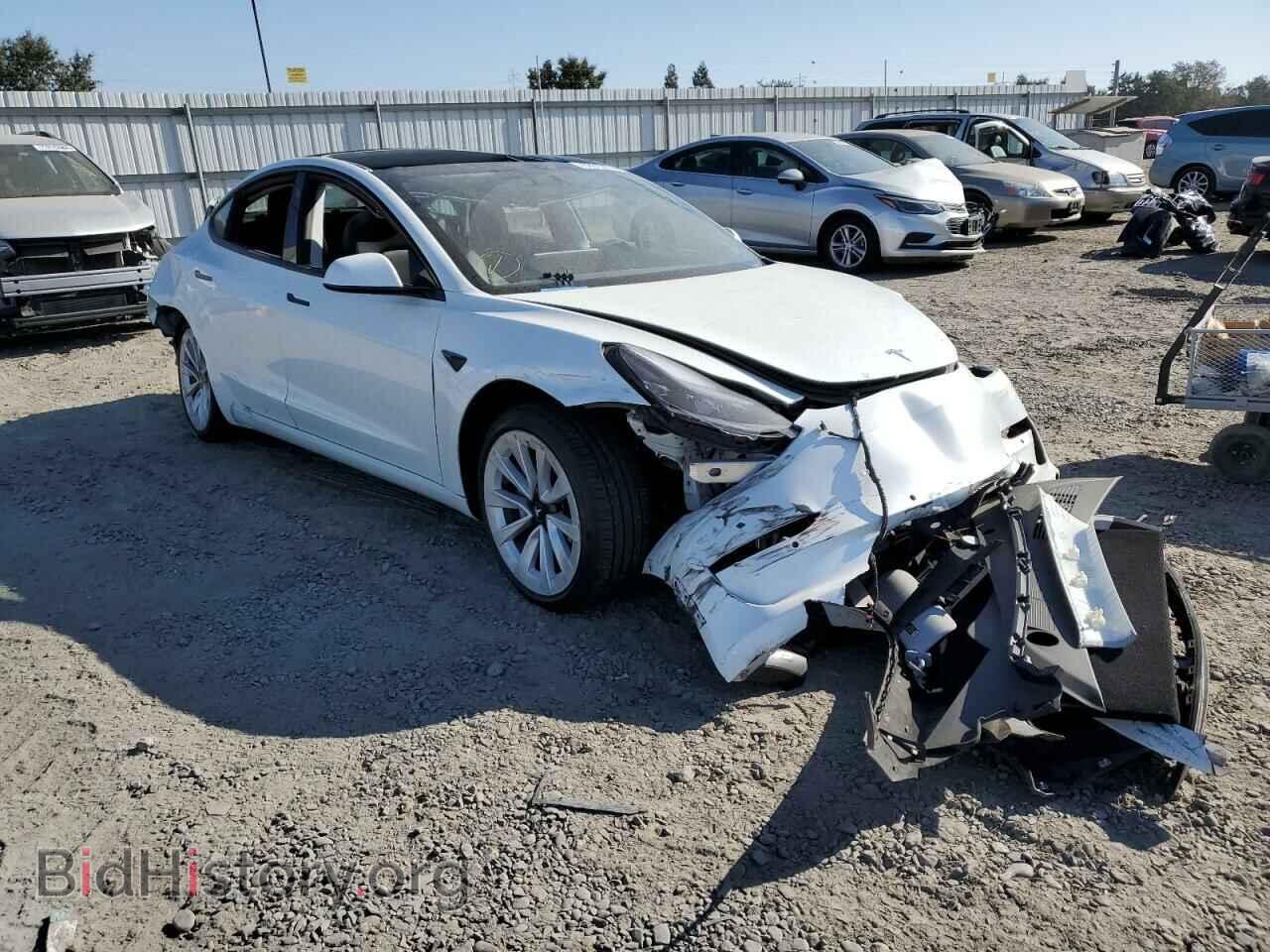 Фотография 5YJ3E1EB5NF144618 - TESLA MODEL 3 2022