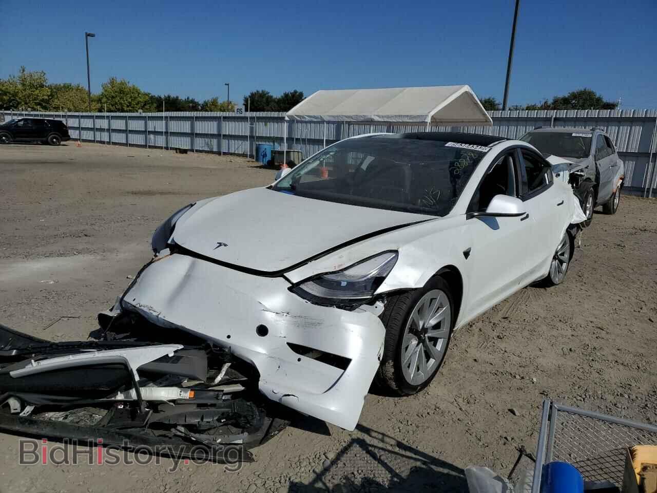 2022 TESLA MODEL 3 - VIN: 5YJ3E1EB5NF144618 - Фото 2
