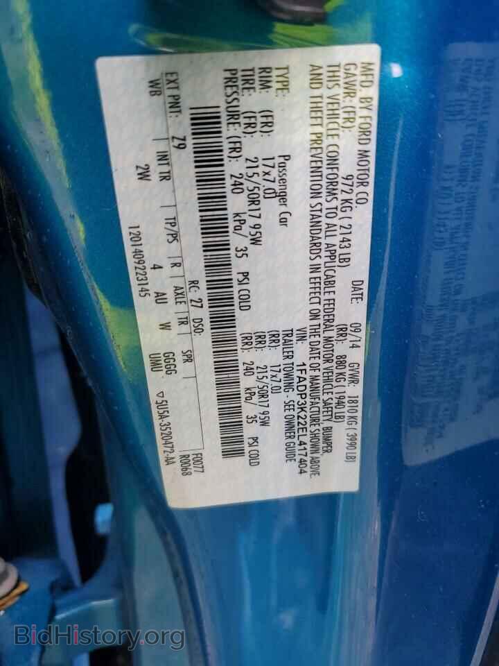 2014 FORD FOCUS - VIN: 1FADP3K22EL417404 - Photo 12