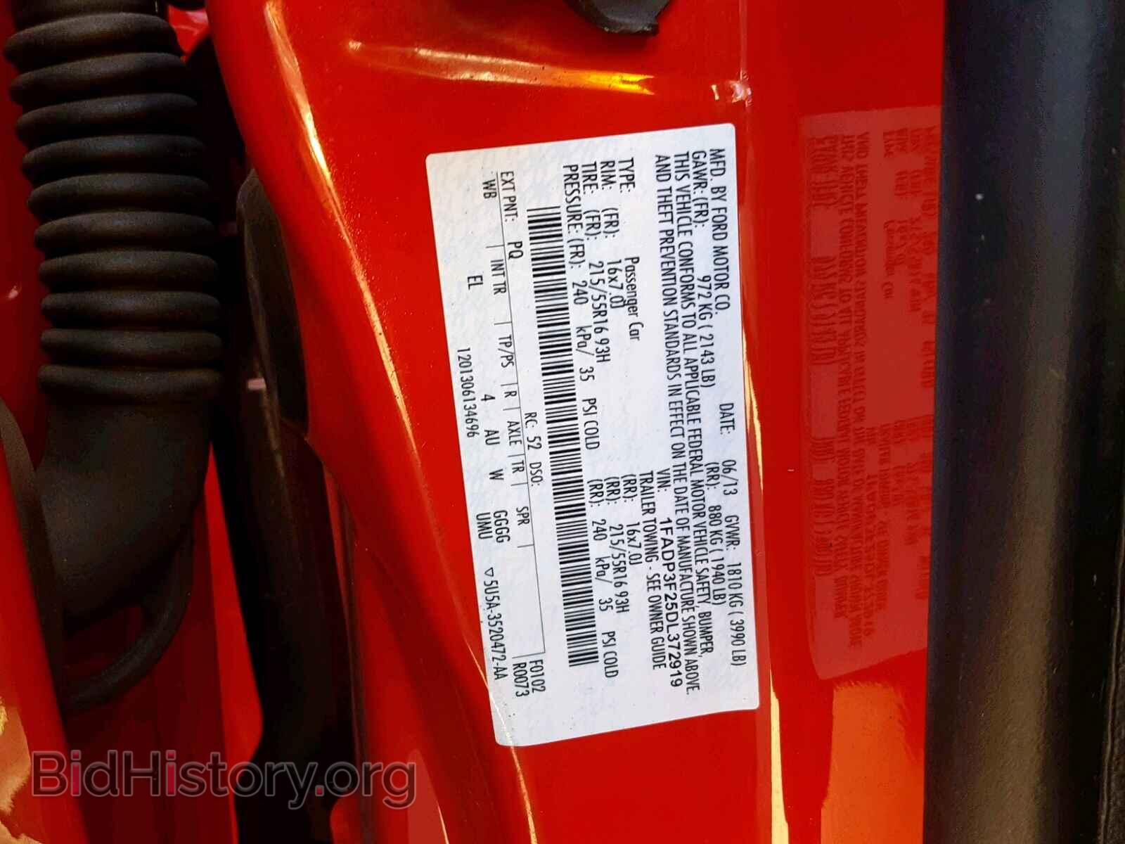 2013 FORD FOCUS SE - VIN: 1FADP3F25DL372919 - Фото 10