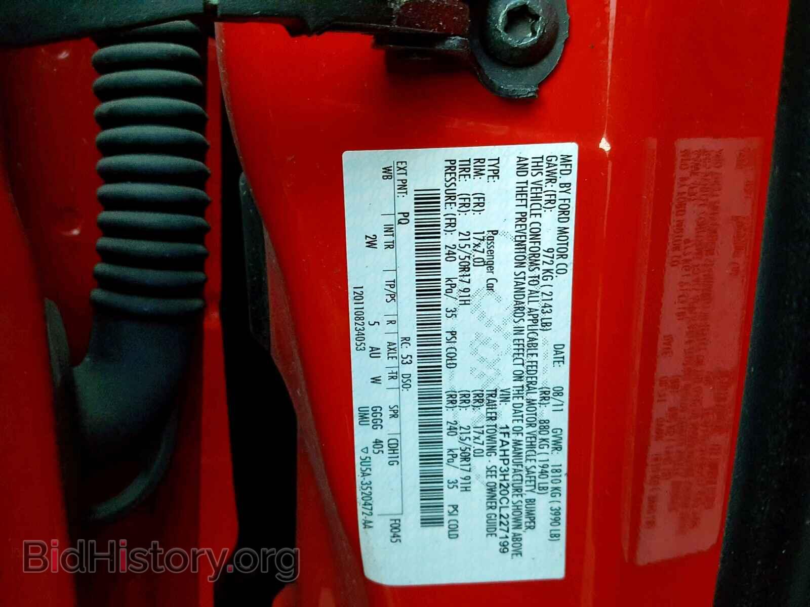 2012 FORD FOCUS - VIN: 1FAHP3H20CL227199 - Photo 10