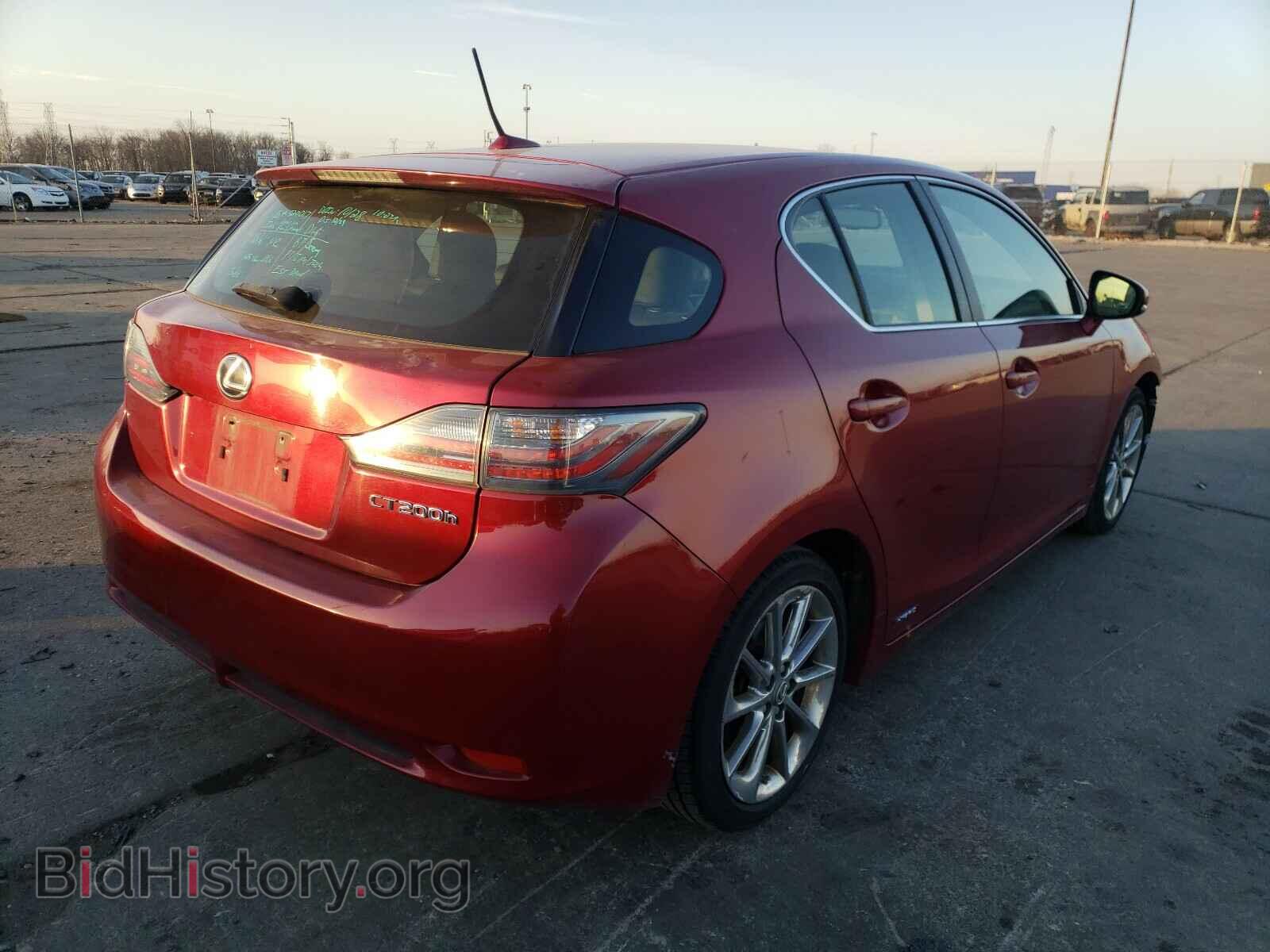 2012 LEXUS CT 200 - VIN: JTHKD5BH8C2070429 - Фото 4