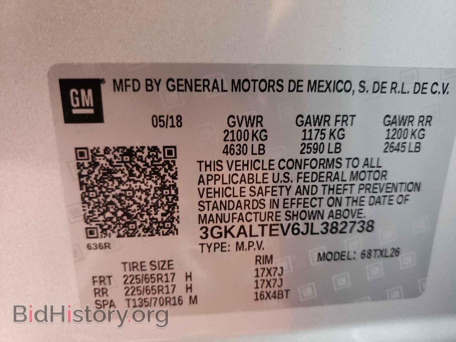 2018 GMC TERRAIN - VIN: 3GKALTEV6JL382738 - Фото 10