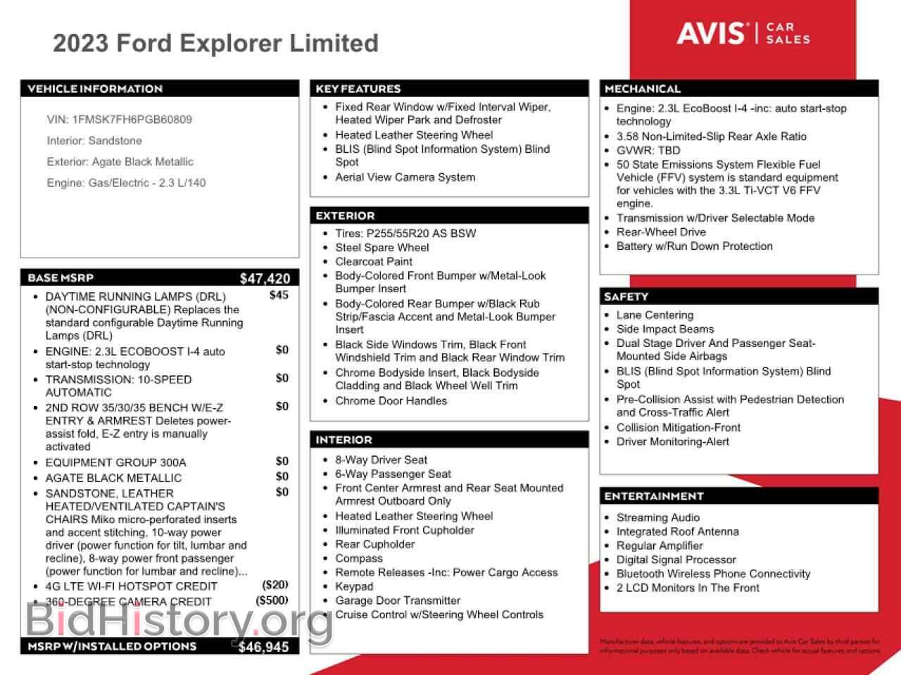 2023 FORD EXPLORER - VIN: 1FMSK7FH6PGB60809 - Photo 13