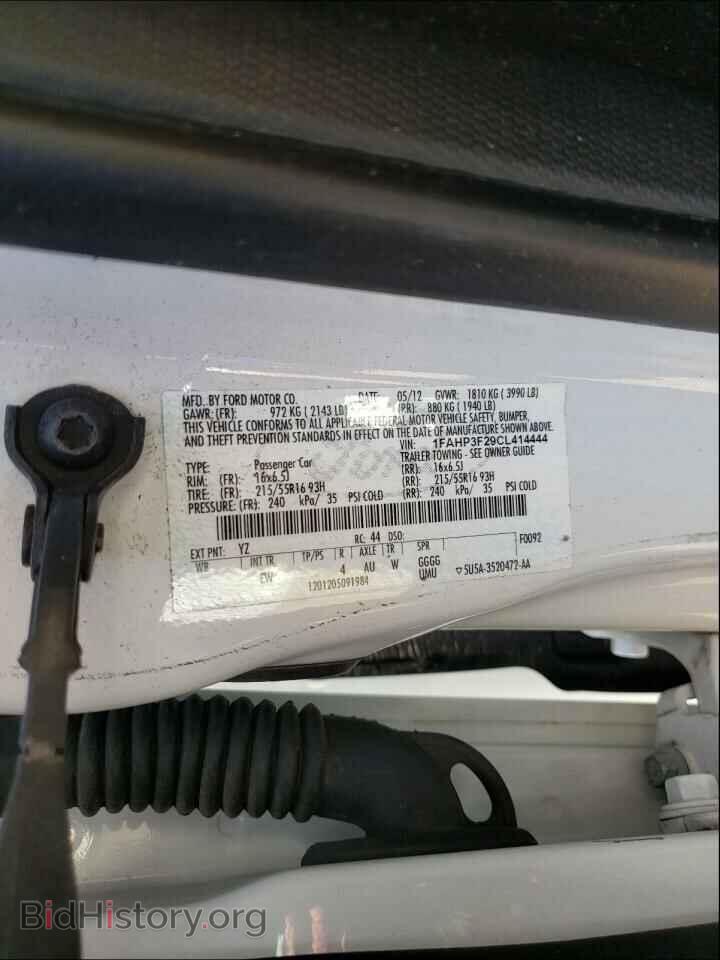 2012 FORD FOCUS - VIN: 1FAHP3F29CL414444 - Фото 10