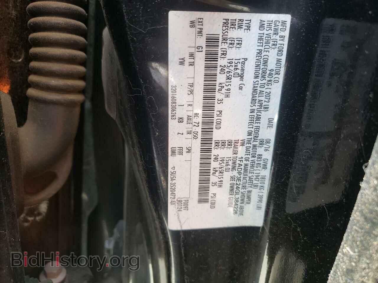 2016 FORD FOCUS - VIN: 1FADP3E24GL384226 - Фото 13