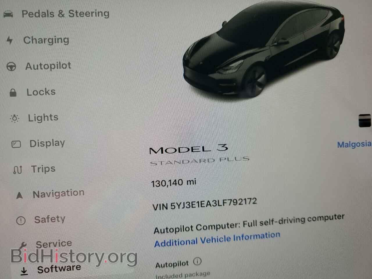 2020 TESLA MODEL 3 - VIN: 5YJ3E1EA3LF792172 - Фото 9