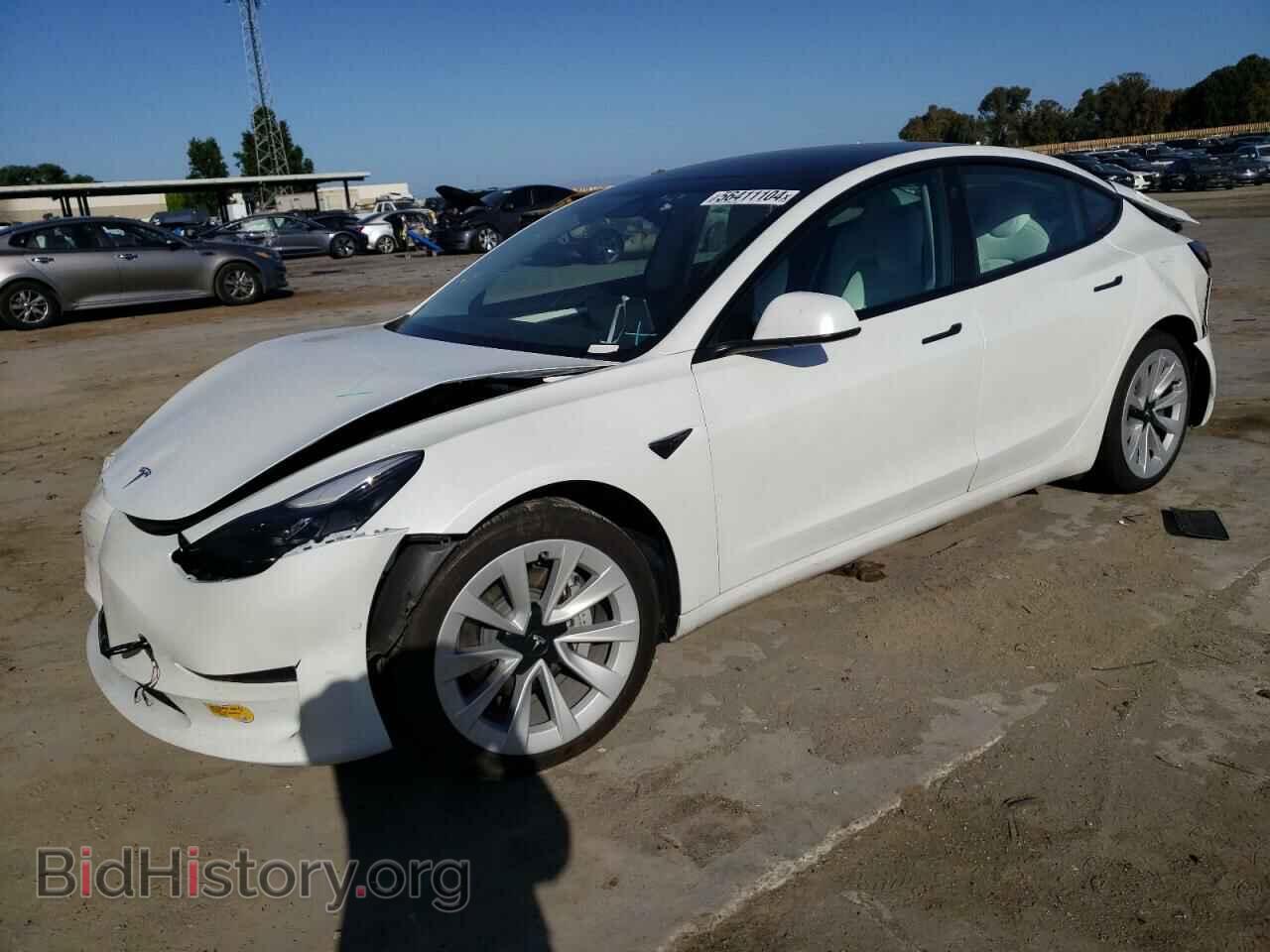 Photo 5YJ3E1EB3NF151907 - TESLA MODEL 3 2022