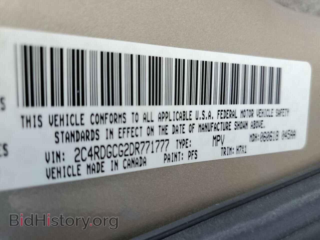 2013 DODGE GRAND CARA - VIN: 2C4RDGCG2DR771777 - Фото 10