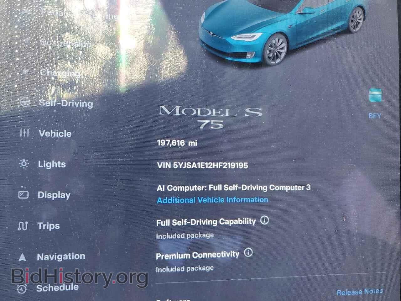 2017 TESLA MODEL S - VIN: 5YJSA1E12HF219195 - Photo 9