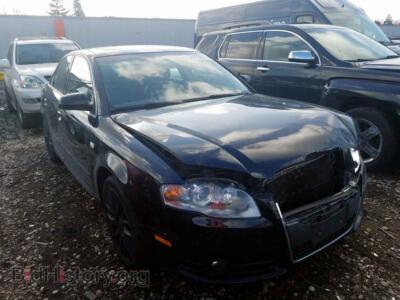 2008 Audi A4 A4 2.0T QU, черный — VIN WAUDF78E28A146931, Copart