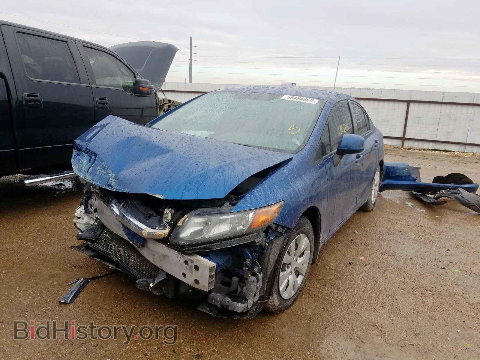 2012 HONDA CIVIC LX - VIN: 19XFB2F53CE040183 - Фото 2