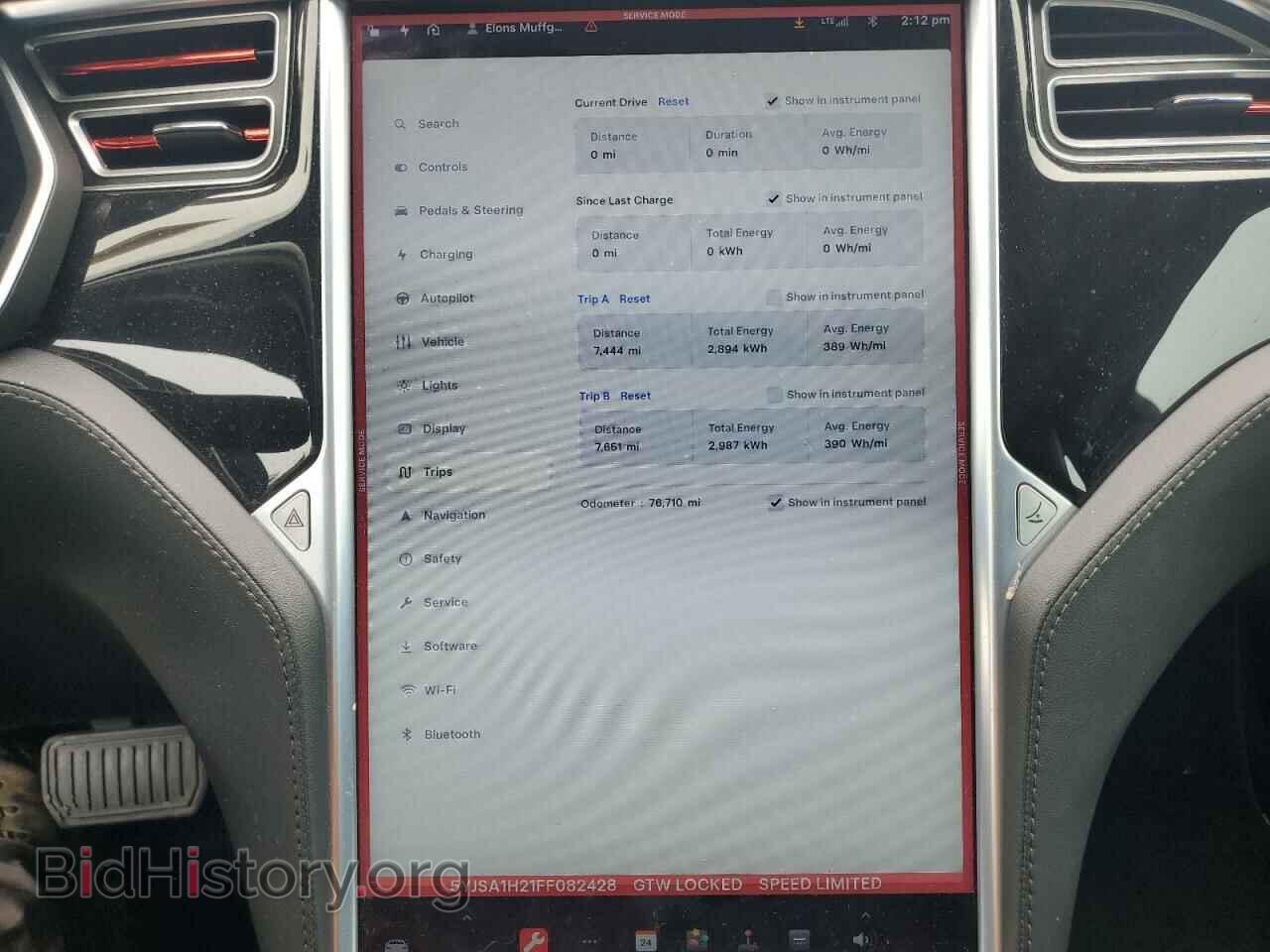 2015 TESLA MODEL S - VIN: 5YJSA1H21FF082428 - Photo 9