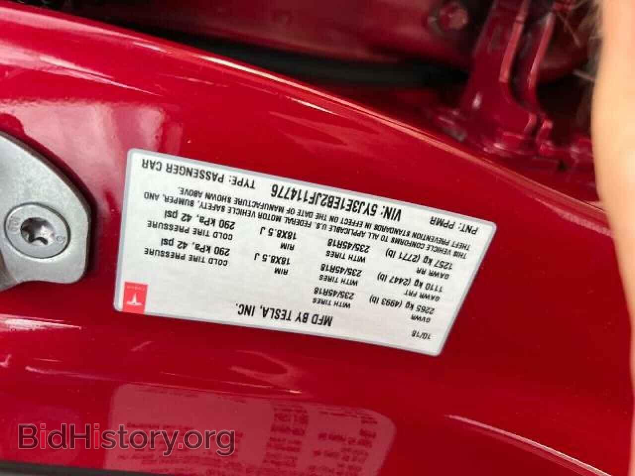 2018 TESLA MODEL 3 - VIN: 5YJ3E1EB2JF114776 - Фото 10