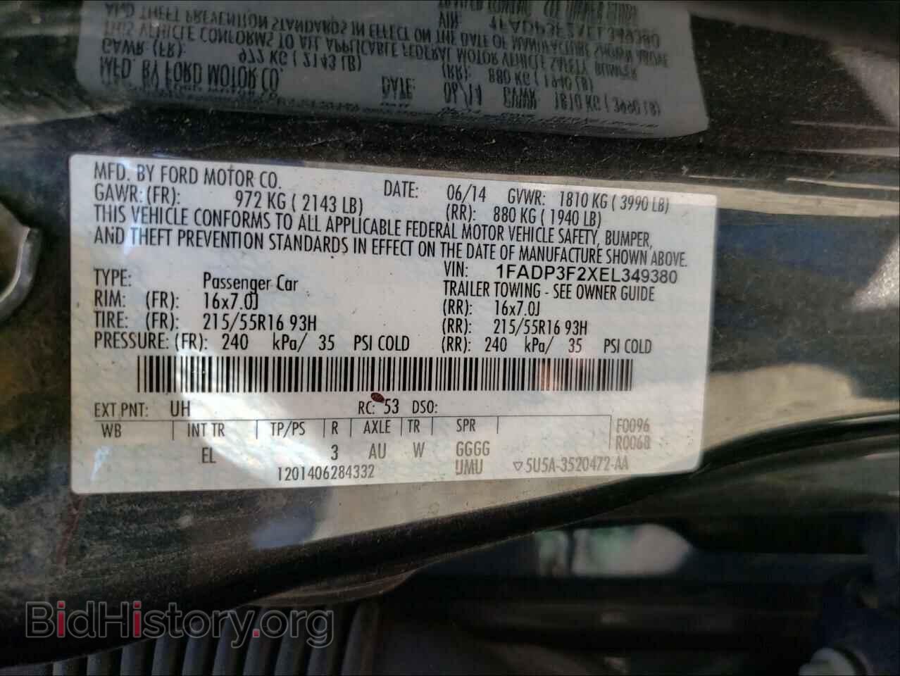 2014 FORD FOCUS - VIN: 1FADP3F2XEL349380 - Photo 10