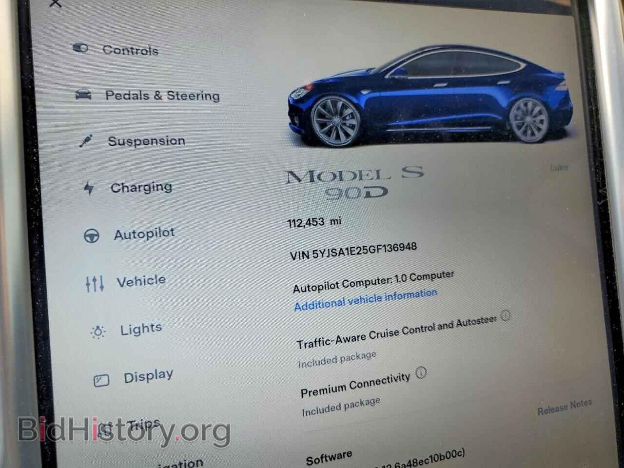 2016 TESLA MODEL S - VIN: 5YJSA1E25GF136948 - Photo 9