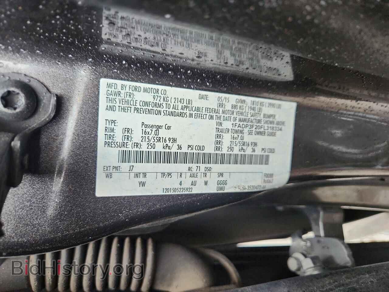 2015 FORD FOCUS - VIN: 1FADP3F20FL318334 - Фото 12