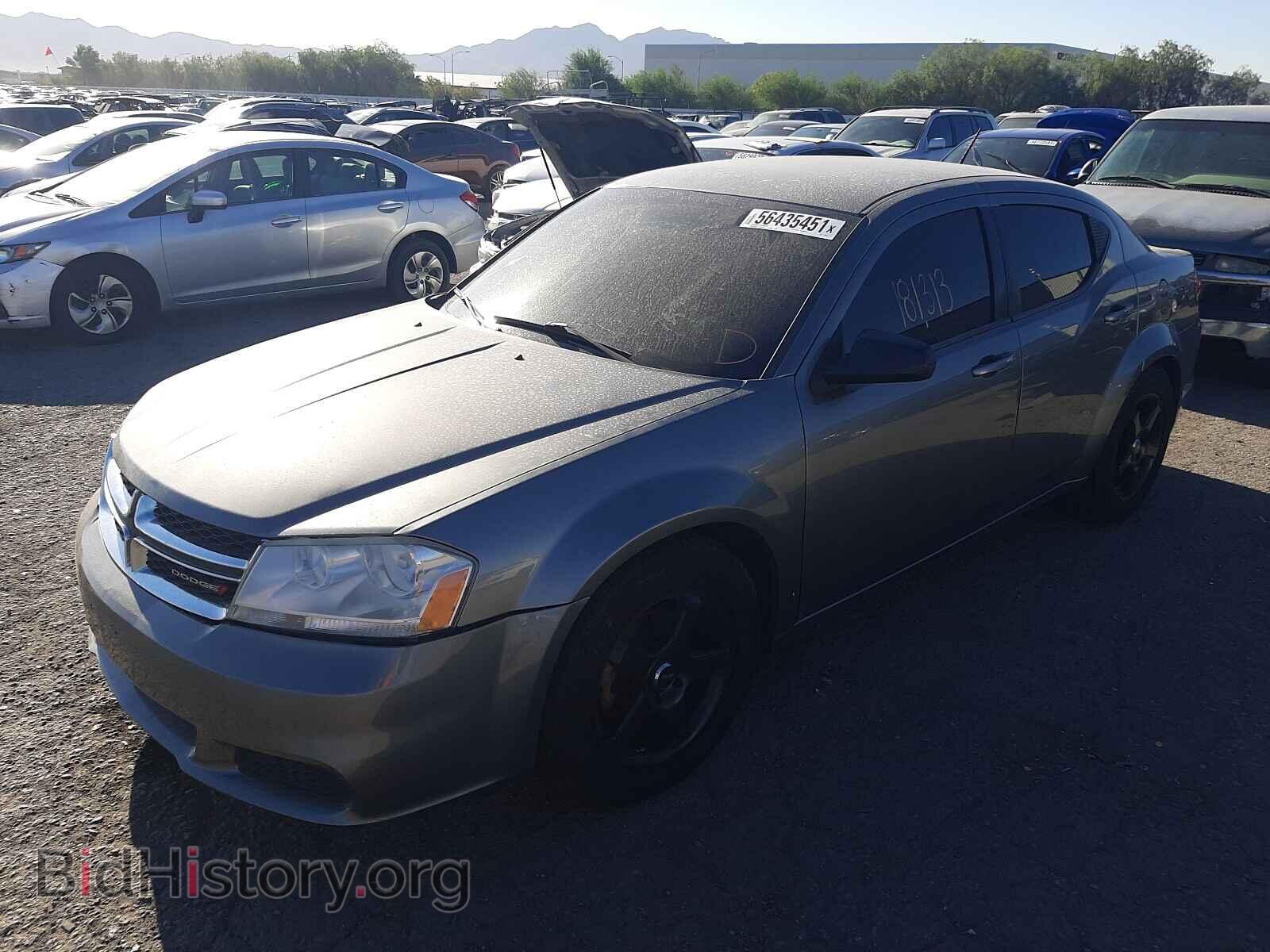 2012 DODGE AVENGER - VIN: 1C3CDZABXCN216603 - Фото 2