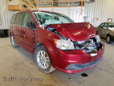 2015 Dodge CARAVAN Grand Cara, красный — VIN 2C4RDGBG2FR584611, Copart