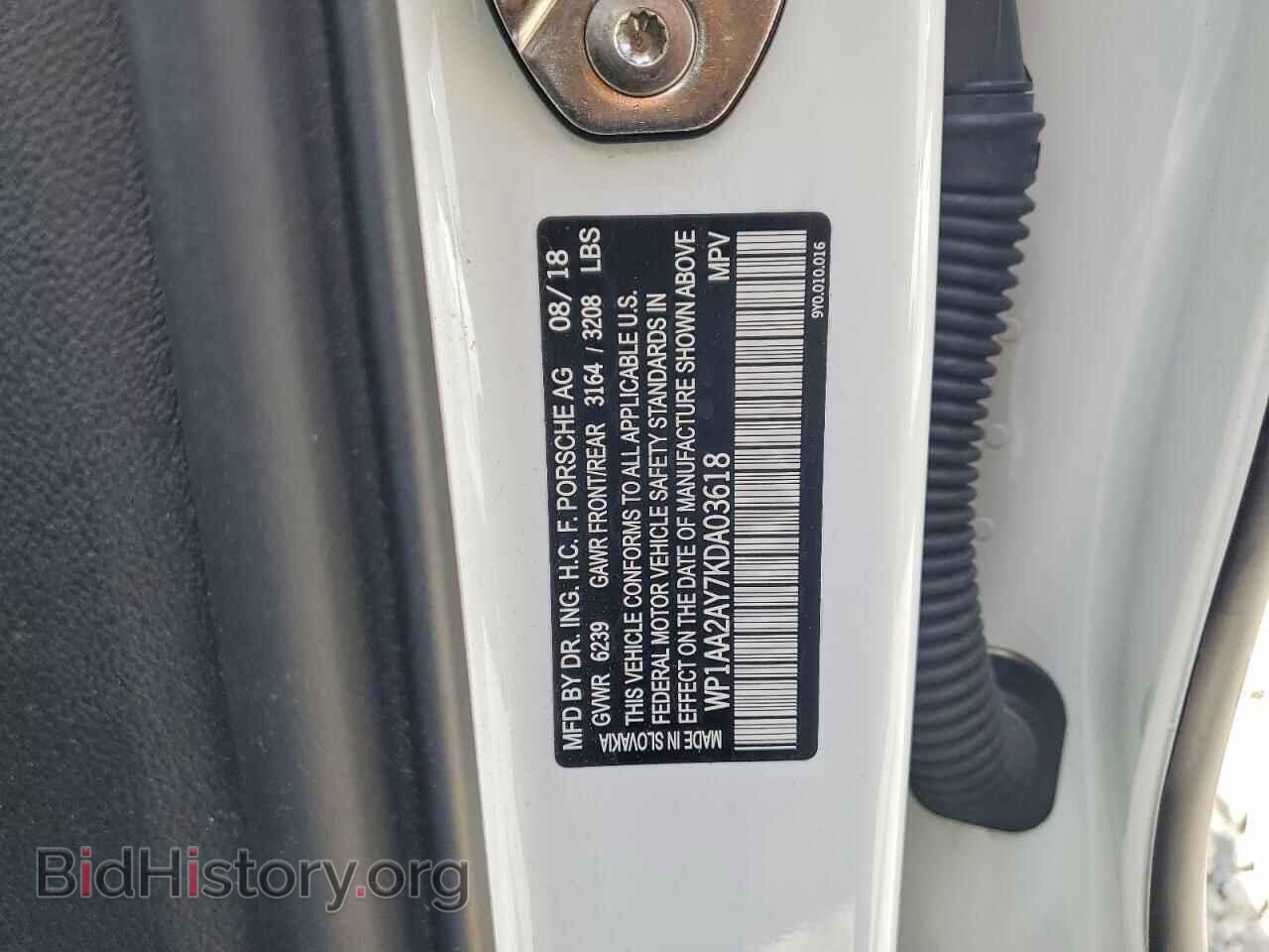 2019 PORSCHE CAYENNE - VIN: WP1AA2AY7KDA03618 - Photo 14