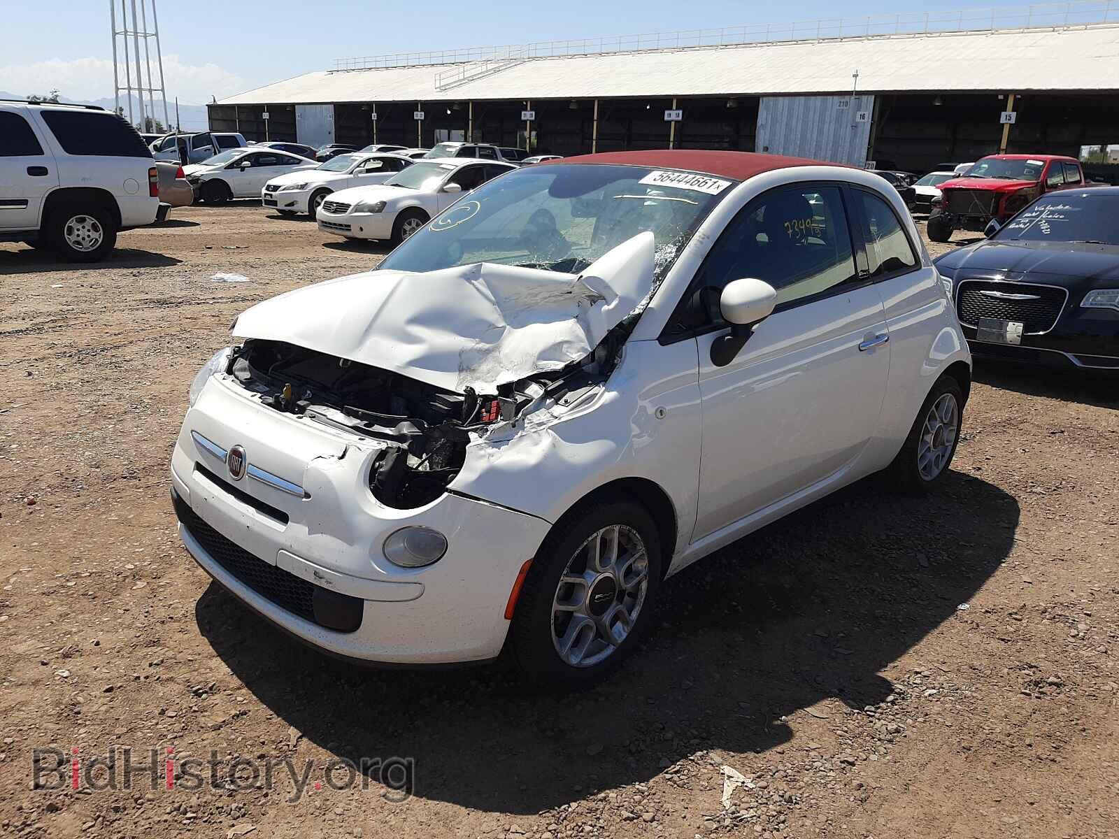 2015 FIAT 500 - VIN: 3C3CFFDR9FT638853 - Фото 2