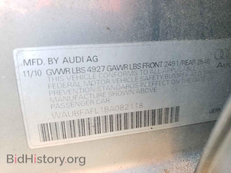 2011 Audi A4 (VIN WAUBFAFL1BA082118) — photo 10 of 10
