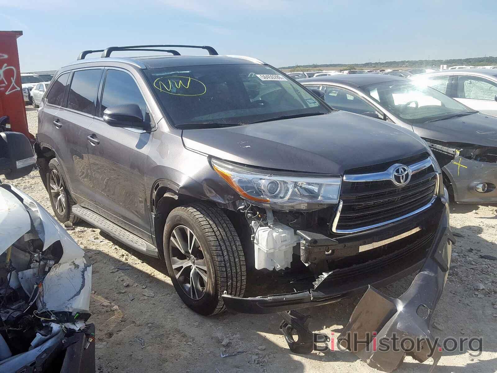 Фотография 5TDKKRFH6GS135639 - TOYOTA HIGHLANDER 2016