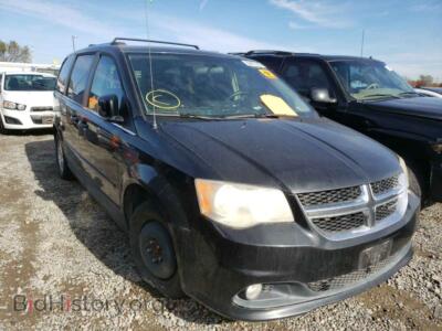 2011 Dodge CARAVAN Grand Cara, black — VIN 2D4RN5DG4BR657022, Copart