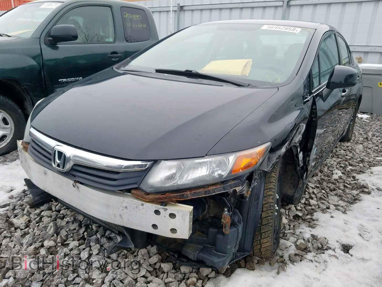 2012 HONDA CIVIC LX - VIN: 2HGFB2F41CH121423 - Фото 2