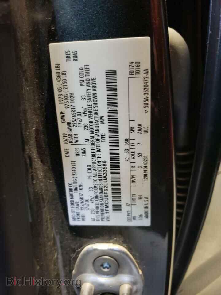 2020 FORD ESCAPE - VIN: 1FMCU0F62LUA33586 - Photo 13