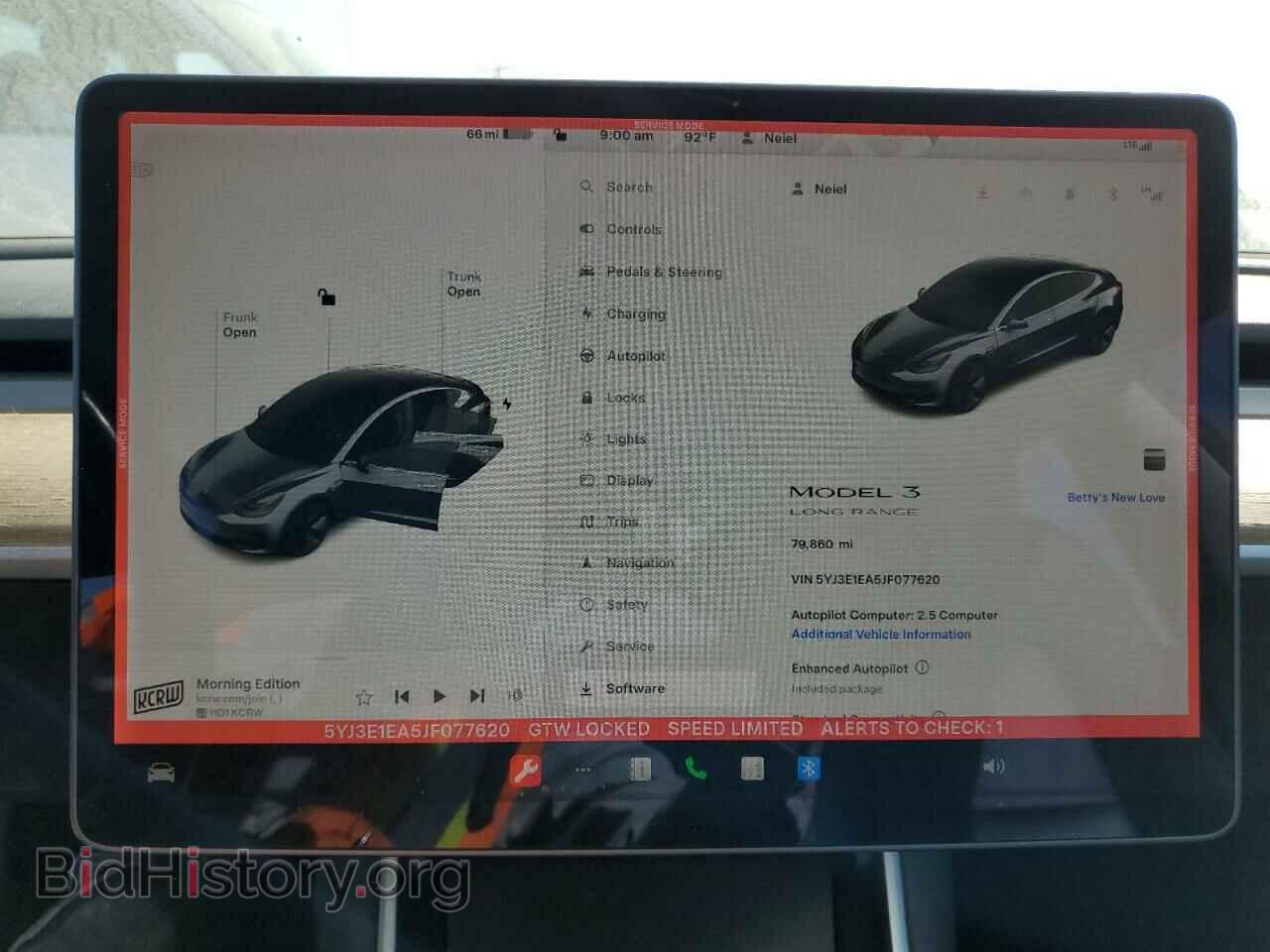 2018 TESLA MODEL 3 - VIN: 5YJ3E1EA5JF077620 - Фото 9