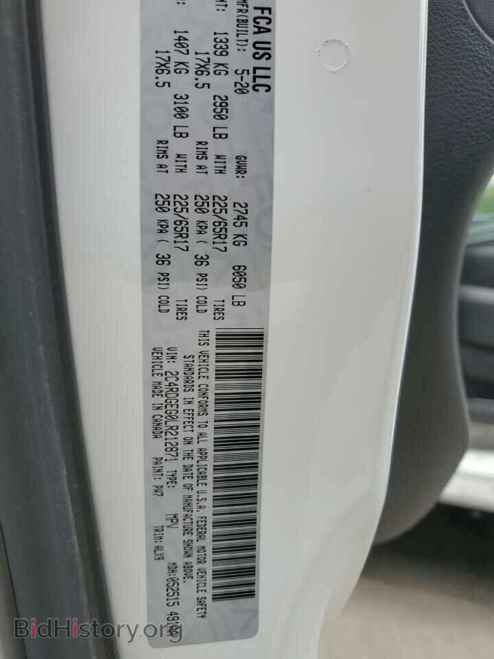 2020 DODGE CARAVAN - VIN: 2C4RDGEG0LR212871 - Фото 14
