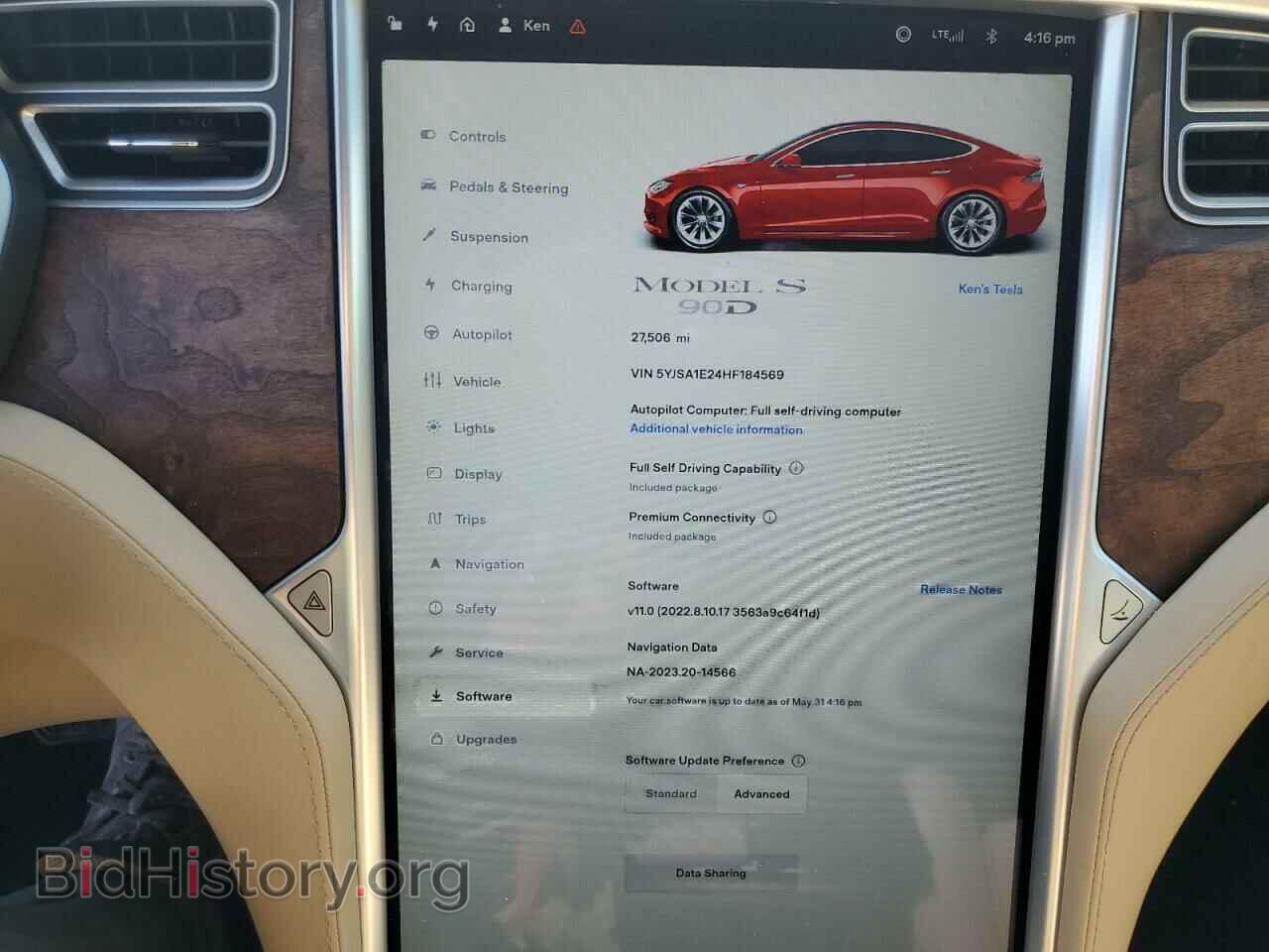 2017 TESLA MODEL S - VIN: 5YJSA1E24HF184569 - Photo 9