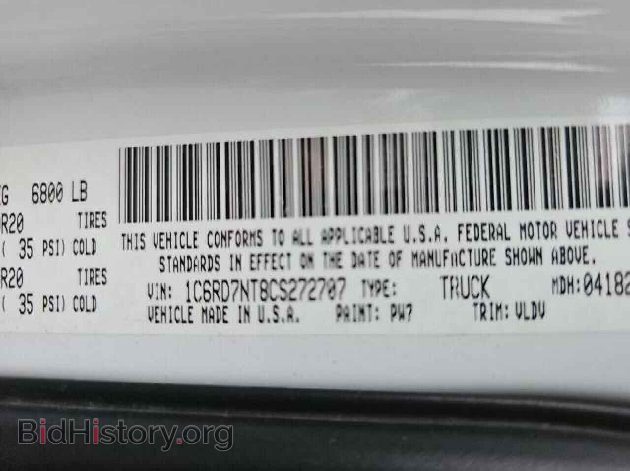 2012 DODGE RAM 1500 - VIN: 1C6RD7NT8CS272707 - Фото 10