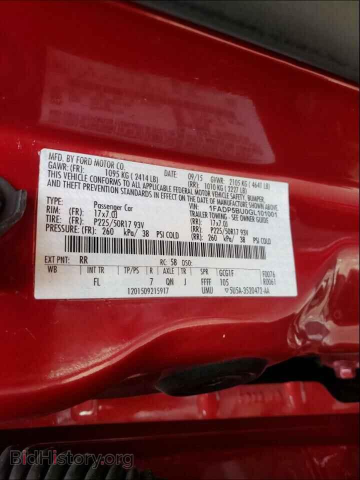 2016 FORD CMAX - VIN: 1FADP5BU0GL101001 - Фото 10