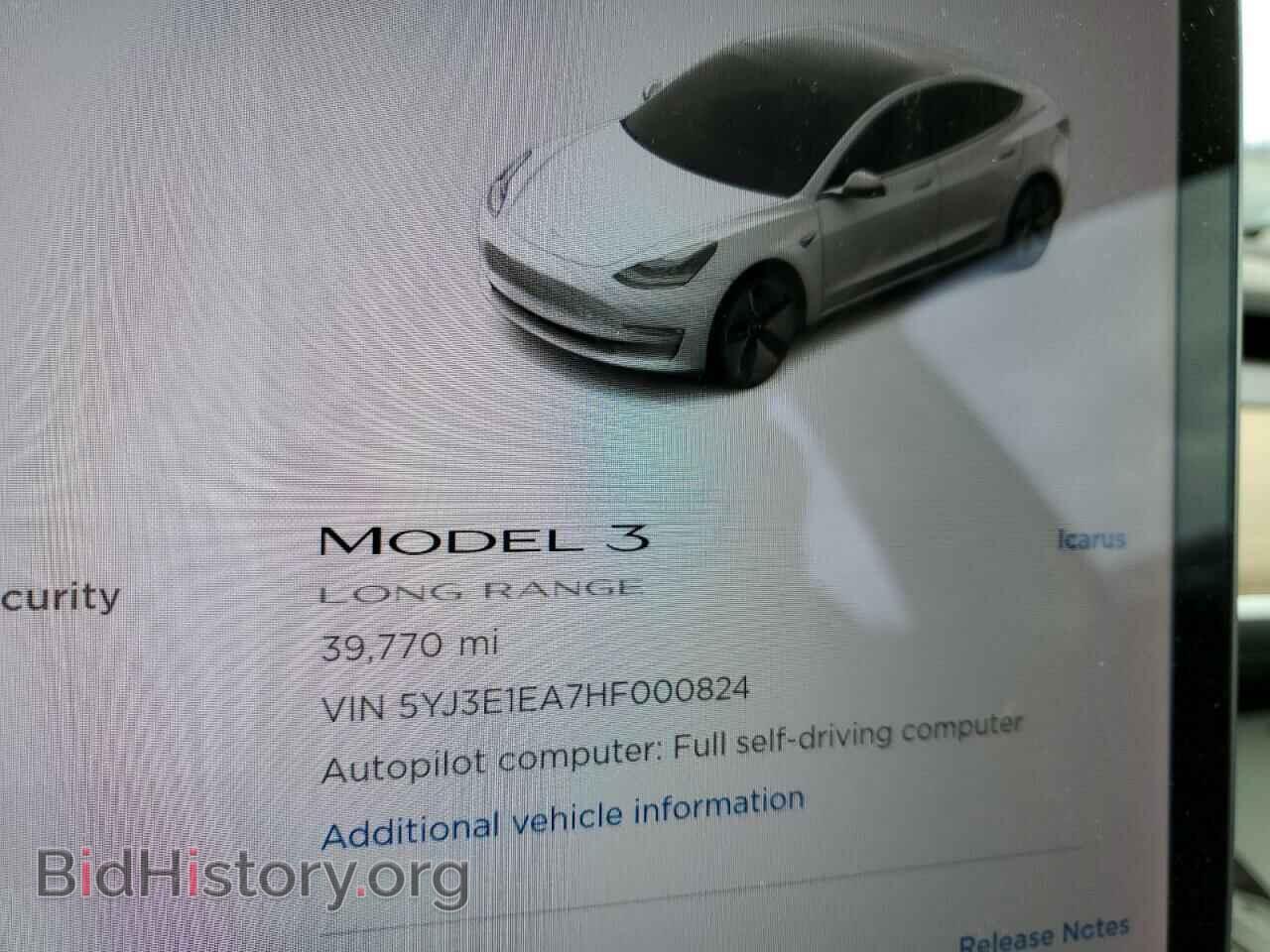 2017 TESLA MODEL 3 - VIN: 5YJ3E1EA7HF000824 - Photo 9