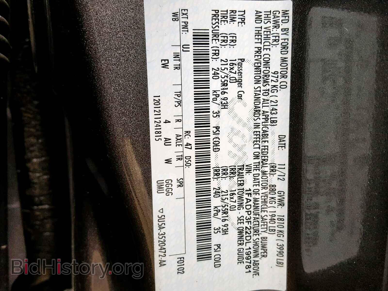 2013 FORD FOCUS - VIN: 1FADP3F22DL199781 - Photo 10