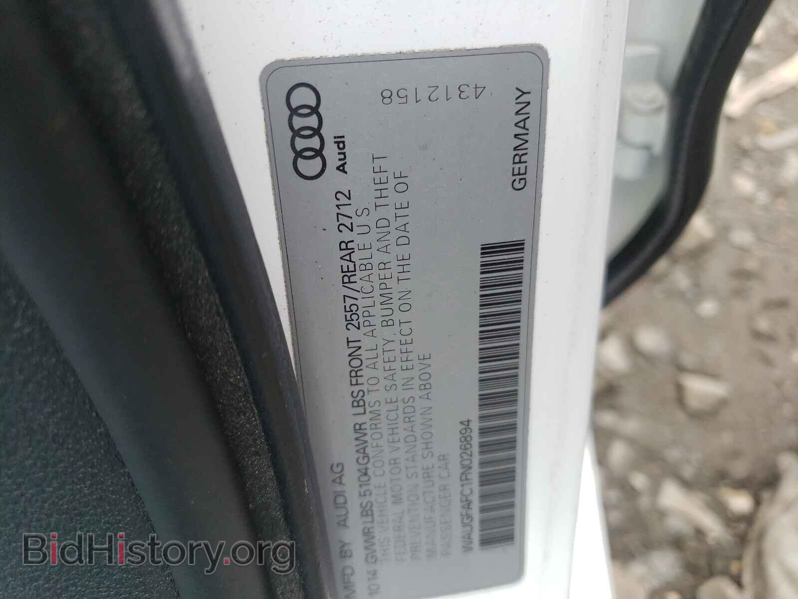 2015 AUDI A6 - VIN: WAUGFAFC1FN026894 - Фото 10