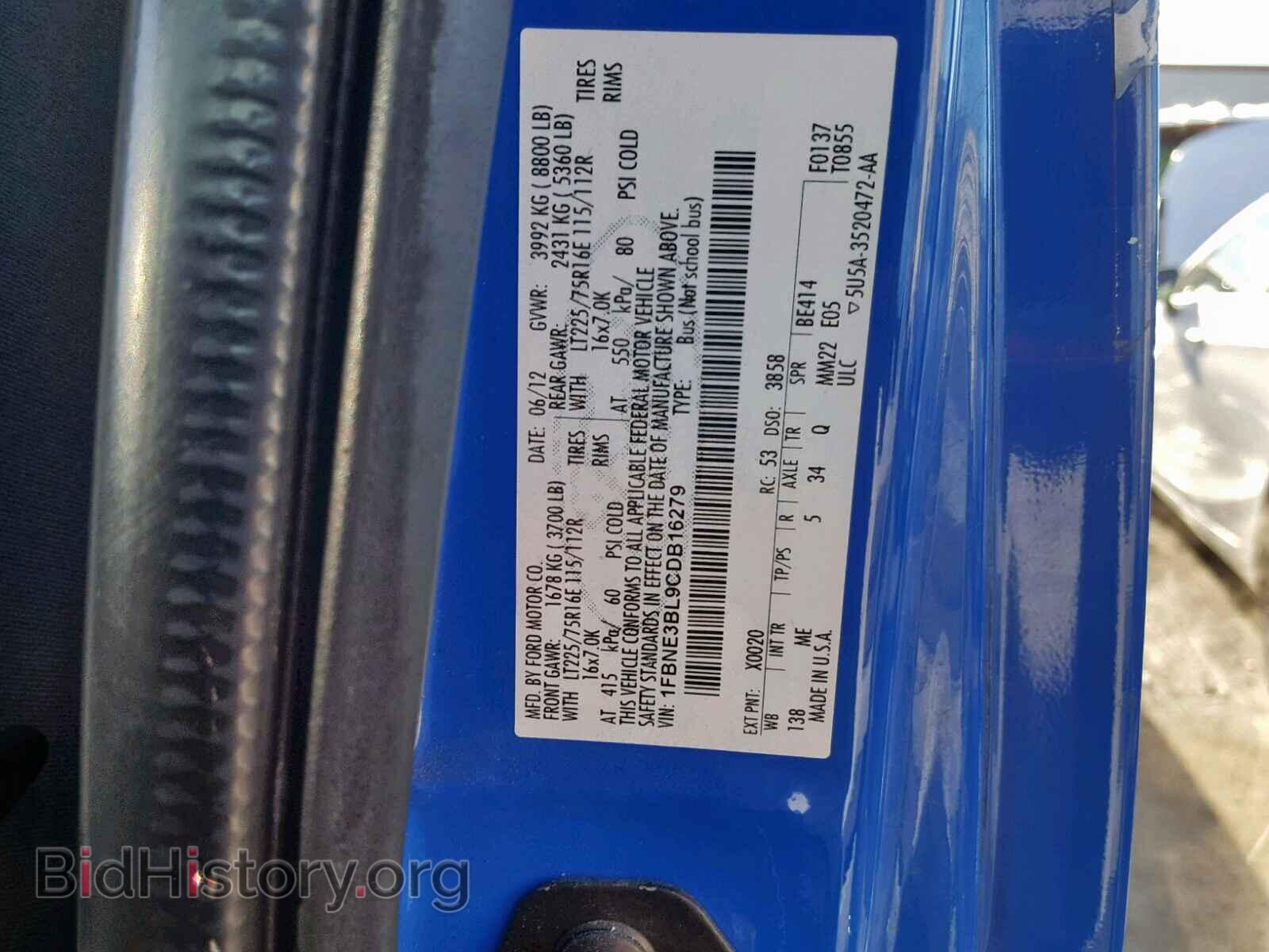 2012 FORD ECONOLINE - VIN: 1FBNE3BL9CDB16279 - Photo 10