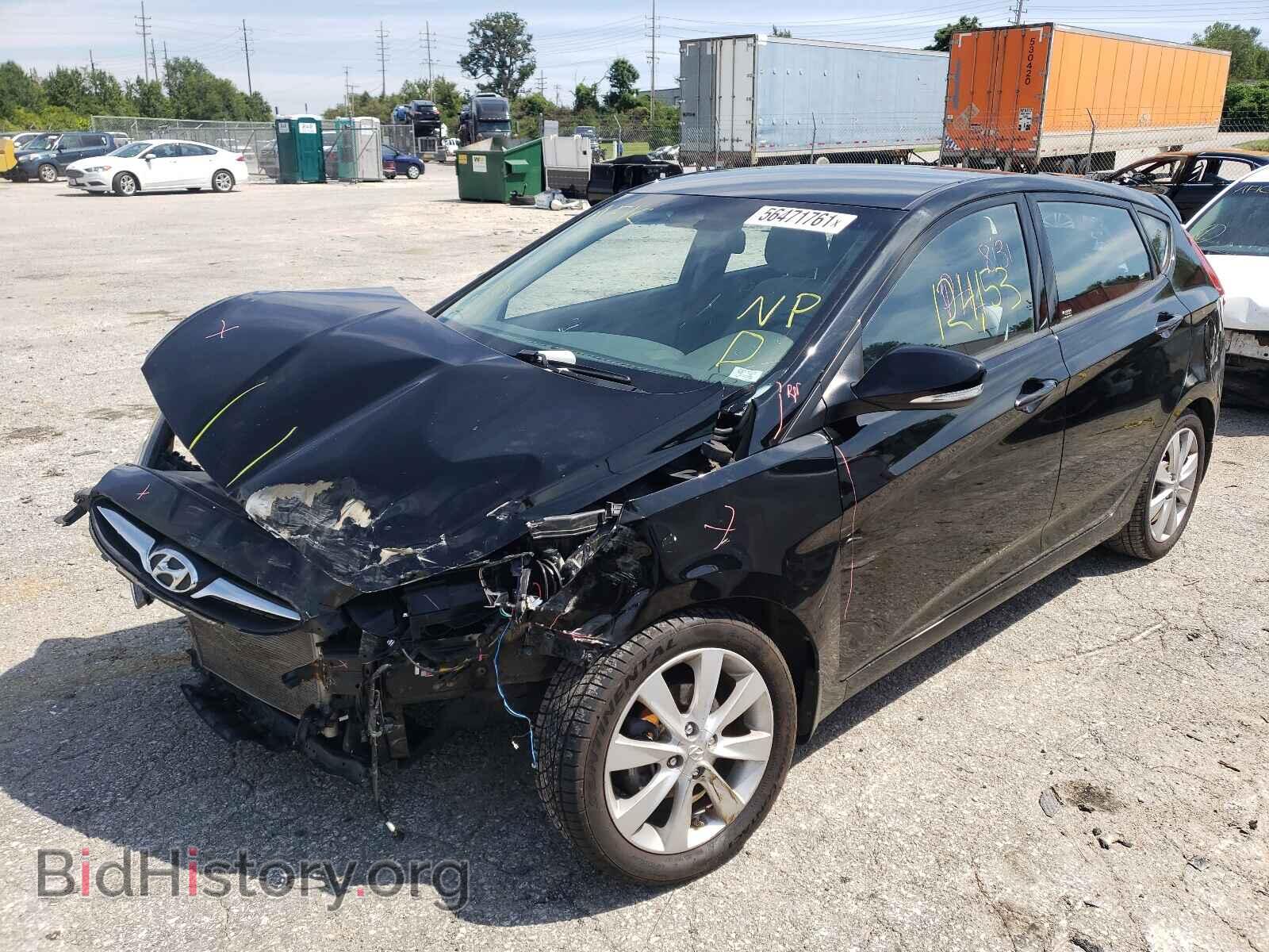 2013 HYUNDAI ACCENT - VIN: KMHCU5AE7DU103273 - Фото 2