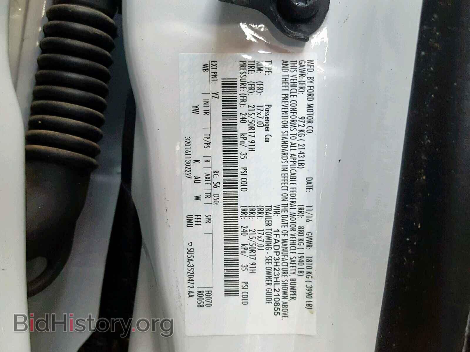 2017 FORD FOCUS - VIN: 1FADP3H23HL210855 - Photo 10