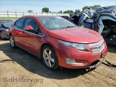 2013 Chevrolet VOLT, красный — VIN 1G1RD6E49DU114208, Copart